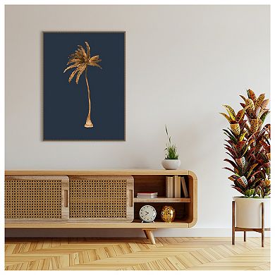 Golden Palm Iiii By Urban Road Framed Canvas Wall Art Print
