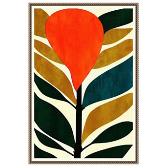 Abstract Flower No.3 By Bo Anderson Framed Canvas Wall Art Print