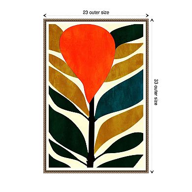 Abstract Flower No.3 By Bo Anderson Framed Canvas Wall Art Print