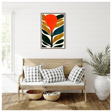 Abstract Flower No.3 By Bo Anderson Framed Canvas Wall Art Print