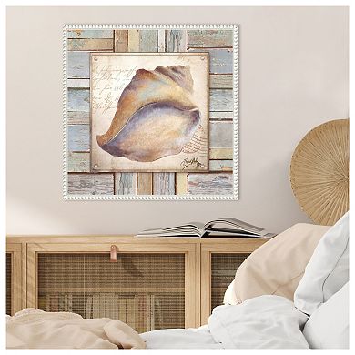 Beach Shell Ii By Elizabeth Medley Framed Canvas Wall Art Print
