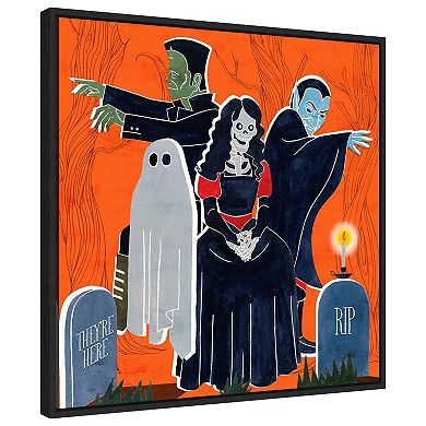 Graveyard Gang I By Grace Popp Framed Canvas Wall Art Print