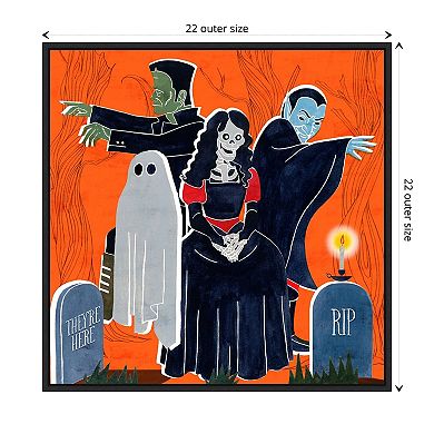 Graveyard Gang I By Grace Popp Framed Canvas Wall Art Print