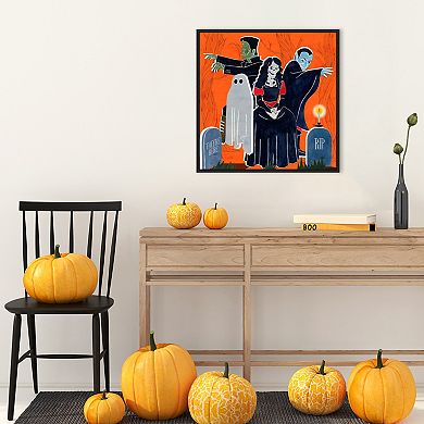 Graveyard Gang I By Grace Popp Framed Canvas Wall Art Print