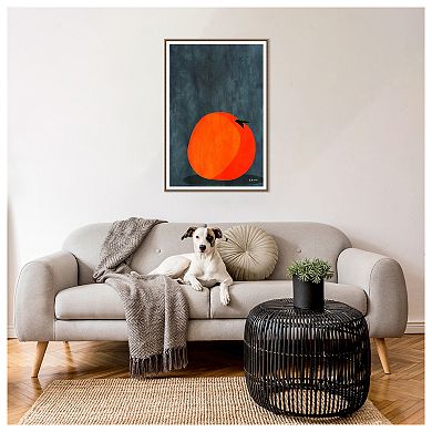 Calmly Sleeping Apple By Bo Anderson Framed Canvas Wall Art Print