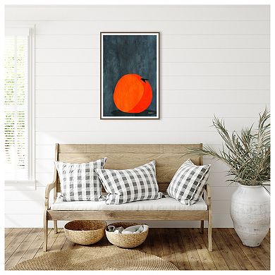 Calmly Sleeping Apple By Bo Anderson Framed Canvas Wall Art Print