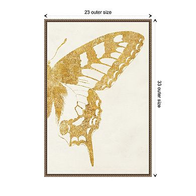 Butterfly Wings Ii By Wild Apple Portfolio Framed Canvas Wall Art Print