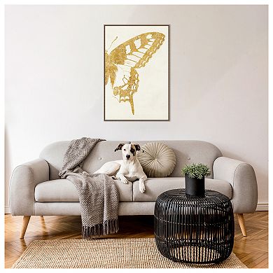 Butterfly Wings Ii By Wild Apple Portfolio Framed Canvas Wall Art Print