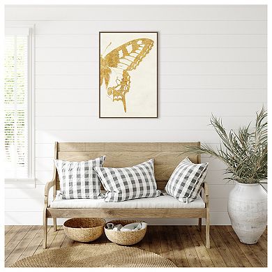 Butterfly Wings Ii By Wild Apple Portfolio Framed Canvas Wall Art Print
