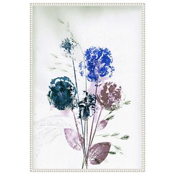 Bouquet Blue By Pernille Folcarelli Framed Canvas Wall Art Print