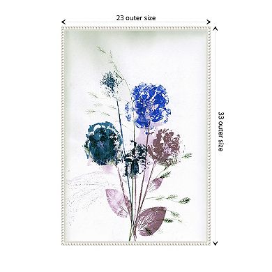 Bouquet Blue By Pernille Folcarelli Framed Canvas Wall Art Print