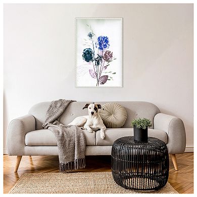 Bouquet Blue By Pernille Folcarelli Framed Canvas Wall Art Print