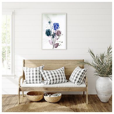Bouquet Blue By Pernille Folcarelli Framed Canvas Wall Art Print