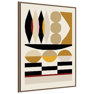 Abstract Composition 25 By Nktn Framed Canvas Wall Art Print