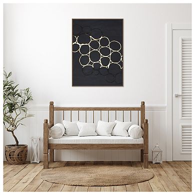 Gold Combo Iii By Renee W. Stramel Framed Canvas Wall Art Print