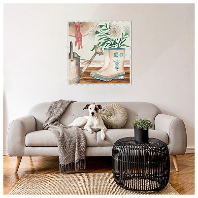 Cottage Scene Ii Daisy By Elizabeth Medley Framed Canvas Wall Art Print