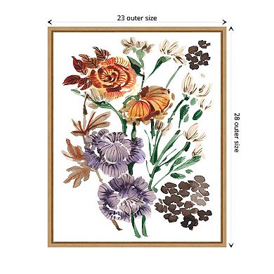 Autumn Garden Bouquet I By Ania Zwara Framed Canvas Wall Art Print