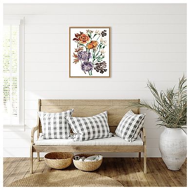 Autumn Garden Bouquet I By Ania Zwara Framed Canvas Wall Art Print
