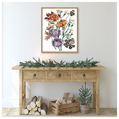 Autumn Garden Bouquet I By Ania Zwara Framed Canvas Wall Art Print