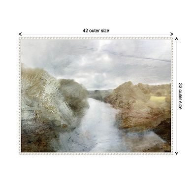 Forest River By Dan Hobday Framed Canvas Wall Art Print
