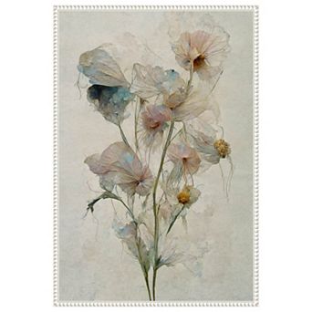 Fragile Flowers By Treechild Framed Canvas Wall Art Print