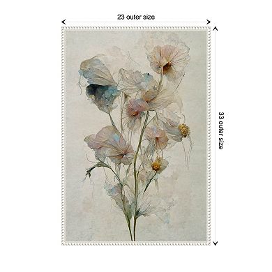 Fragile Flowers By Treechild Framed Canvas Wall Art Print