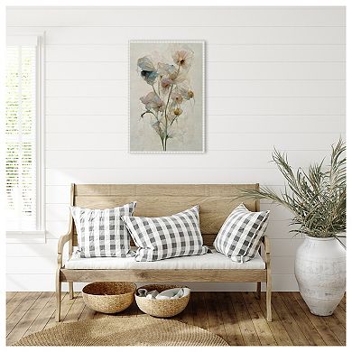 Fragile Flowers By Treechild Framed Canvas Wall Art Print