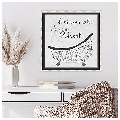 Bath Time I By Sd Graphics Studio Framed Canvas Wall Art Print