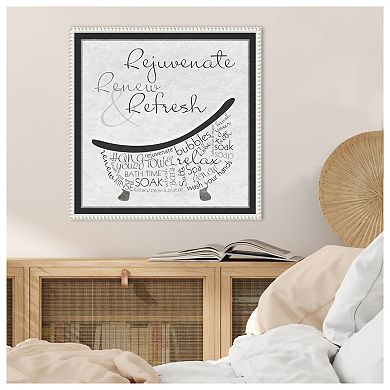 Bath Time I By Sd Graphics Studio Framed Canvas Wall Art Print