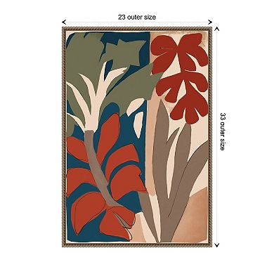 Botanical Impression No 1 By Treechild Framed Canvas Wall Art Print