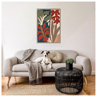 Botanical Impression No 1 By Treechild Framed Canvas Wall Art Print