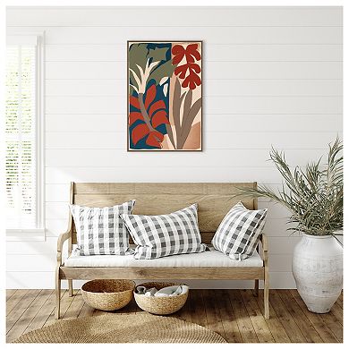 Botanical Impression No 1 By Treechild Framed Canvas Wall Art Print