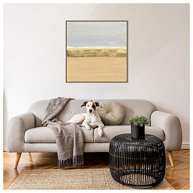 Abstract Gold Beach Iv By Chris Paschke Framed Canvas Wall Art Print