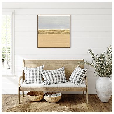 Abstract Gold Beach Iv By Chris Paschke Framed Canvas Wall Art Print