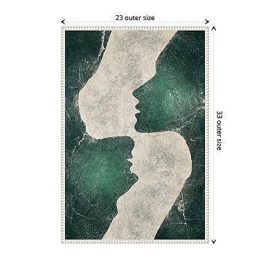 Emerald Love By Ema Paraschiv Framed Canvas Wall Art Print