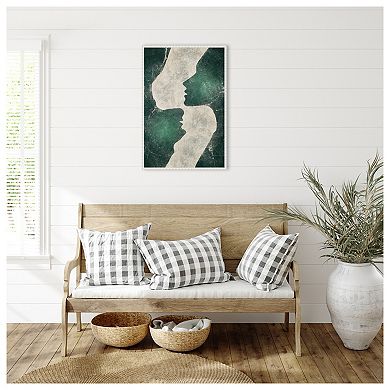 Emerald Love By Ema Paraschiv Framed Canvas Wall Art Print