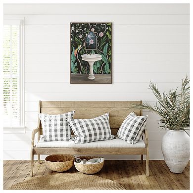 Botanical Bath I By Julia Purinton Framed Canvas Wall Art Print
