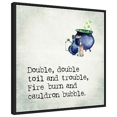 Double Double Cauldron By Amanti Art Portfolio Framed Canvas Wall Art Print