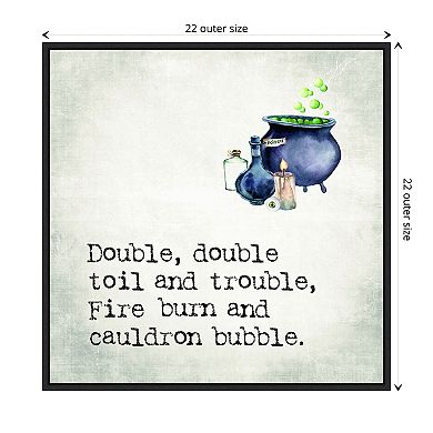 Double Double Cauldron By Amanti Art Portfolio Framed Canvas Wall Art Print