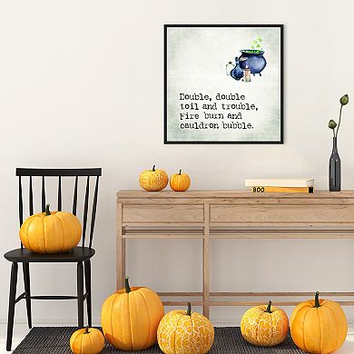 Double Double Cauldron By Amanti Art Portfolio Framed Canvas Wall Art Print
