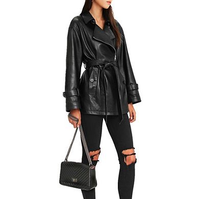 Bff Belted Leather Jacket