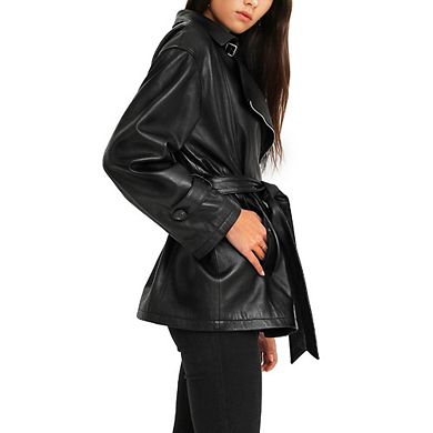 Bff Belted Leather Jacket