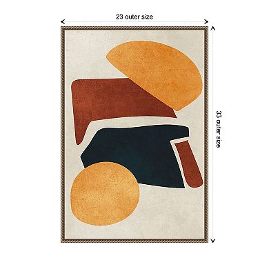 Earth Tone By Incado Framed Canvas Wall Art Print