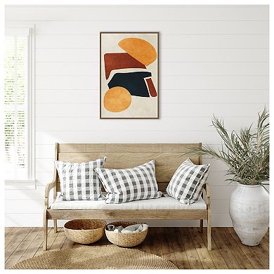 Earth Tone By Incado Framed Canvas Wall Art Print