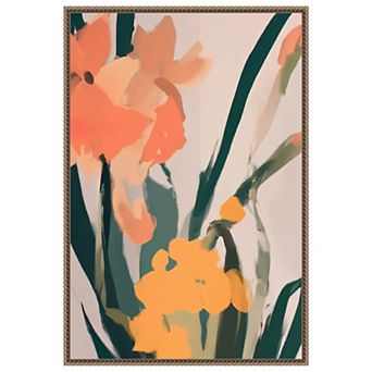 Flower Petals Abstract By Melloi Art Prints Framed Canvas Wall Art Print