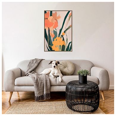 Flower Petals Abstract By Melloi Art Prints Framed Canvas Wall Art Print