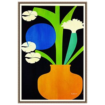 Berlin Blooms By Bo Anderson Framed Canvas Wall Art Print