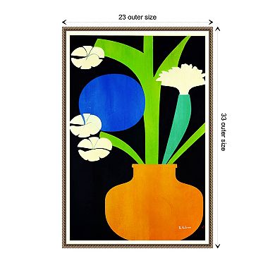 Berlin Blooms By Bo Anderson Framed Canvas Wall Art Print