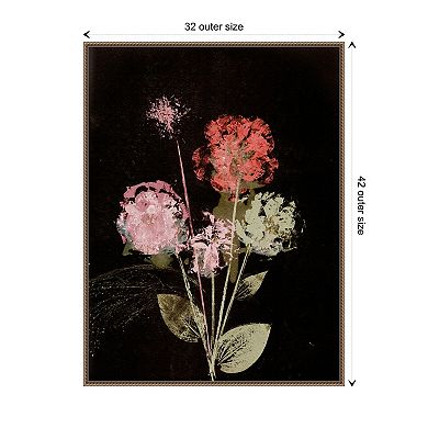 Bouquet 1 Dark By Pernille Folcarelli Framed Canvas Wall Art Print