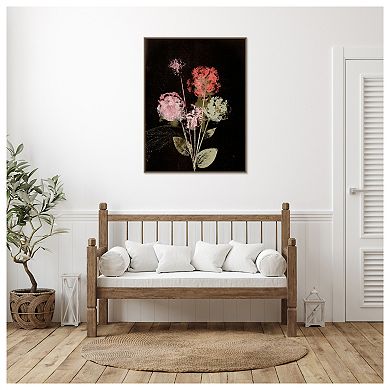 Bouquet 1 Dark By Pernille Folcarelli Framed Canvas Wall Art Print